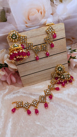 Load image into Gallery viewer, Kundan bahubali earrings