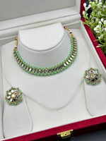 Load image into Gallery viewer, सिम्पली वन लाइन मिरर चोकर सेट