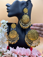 Load image into Gallery viewer, Peepal leaf Golden Pakistani Tikka Set