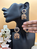 Load image into Gallery viewer, अमेरिकन डायमंड झुमकी टिक्का सेट