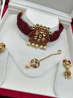 Load image into Gallery viewer, राफिया कुंदन चोकर सेट