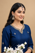 Load image into Gallery viewer, अमेरिकन डायमंड झुमकी टिक्का सेट