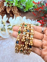 Load image into Gallery viewer, Pasha Multicolor Polki Bangles