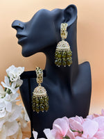 Load image into Gallery viewer, Jaslin Polki Jhumka Earrings