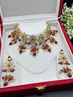 Load image into Gallery viewer, Malika Meenakari Kundan Choker Necklace