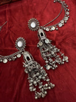 Load image into Gallery viewer, कीर्ति ऑक्सीडाइज़्ड बाहुबली इयररिंग्स