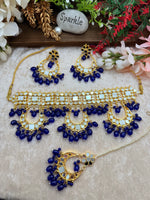 Load image into Gallery viewer, पाकिस ट्रेंडिंग मिरर चोकर सेट