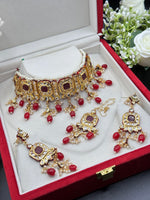 Load image into Gallery viewer, Falguni Kundan jewellery Choker Set