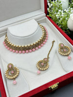 Load image into Gallery viewer, Nila In Gold Stone choker Set