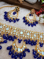 Load image into Gallery viewer, पाकिस ट्रेंडिंग मिरर चोकर सेट