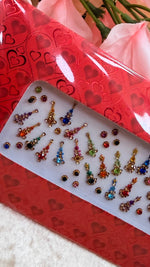 Load image into Gallery viewer, Long colored bindi card
