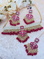 Load image into Gallery viewer, Meenakari Suhani Kundan Choker Set