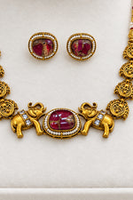 Load image into Gallery viewer, Elephant High Quality gold plated Choker set