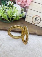Load image into Gallery viewer, Minakshi Antique Gold Kada