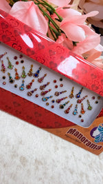 Load image into Gallery viewer, Long colored bindi card