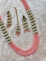 Load image into Gallery viewer, Keshya light peach Kundan Mala