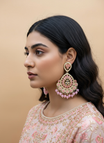 Load image into Gallery viewer, Kundan Light Weight Earrings