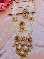 Load image into Gallery viewer, Long Rajwadi Mala with earrings