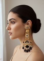 Load image into Gallery viewer, High Quality brass Antique Gold plated Kashmiri Earring
