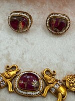 Load image into Gallery viewer, Elephant gold plated Choker set
