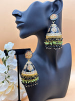 Load image into Gallery viewer, Meenakari Kundan Jhumka’s
