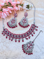 Load image into Gallery viewer, Lovelin Beautiful Elegant Indian Polki Indian choker jewellery Sets ..