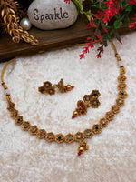 Load image into Gallery viewer, Masiya matte Gold Plated Choker set