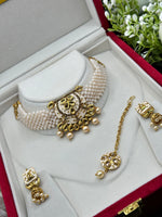 Load image into Gallery viewer, राफिया कुंदन चोकर सेट