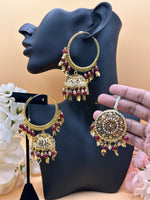Load image into Gallery viewer, वालिया झुमकी टीका सेट