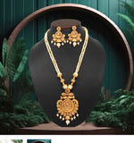 Load image into Gallery viewer, Mahi AntiqueGold matte gold Necklace Set