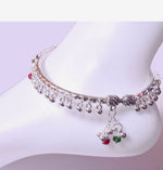 Load image into Gallery viewer, Antique silver Charm Anklet