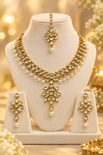 Load image into Gallery viewer, White Kundan set