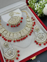 Load image into Gallery viewer, Gauri Red Kundan Choker Set