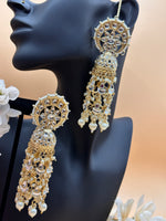 Load image into Gallery viewer, Shina Kundan Oversized Jhumki