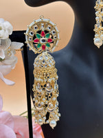 Load image into Gallery viewer, Shina Kundan Oversized Jhumki