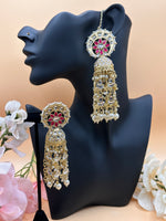 Load image into Gallery viewer, Shina Kundan Oversized Jhumki