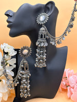 Load image into Gallery viewer, कीर्ति ऑक्सीडाइज़्ड बाहुबली इयररिंग्स