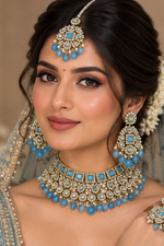 Load image into Gallery viewer, Firozi blue
Pakistani set