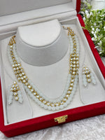 Load image into Gallery viewer, White Pearl Kundan Mala