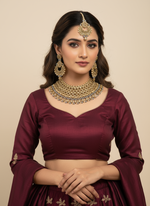 Load image into Gallery viewer, Disha Antique Gold Baby Pink Choket Set