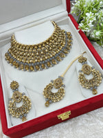 Load image into Gallery viewer, Disha Antique Gold Baby Pink Choket Set