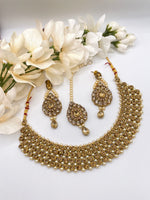 Load image into Gallery viewer, Samira antique Gold Choker set
