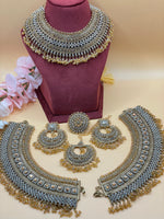 Load image into Gallery viewer, Pakistani Naziya Champagne Semi Bridal Set