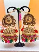 Load image into Gallery viewer, Multicolor Oversized Jhumki Earring