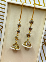 Load image into Gallery viewer, Golden light weight Jhumki