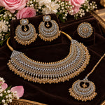 Load image into Gallery viewer, पाकिस्तानी नाज़िया शैम्पेन सेमी ब्राइडल सेट
