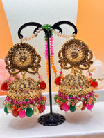 Load image into Gallery viewer, Multicolor Oversized Jhumki Earring