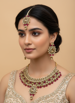 Load image into Gallery viewer, रूबी गुलाबी चोकर सेट