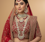 Load image into Gallery viewer, साक्षी का भारतीय कुंदन ब्राइडल सेट