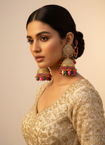 Load image into Gallery viewer, Multicolor Oversized Jhumki Earring